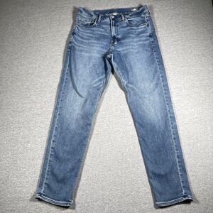 Faherty Jeans Mens 30x30 Blue Slim Mid Rise Light Wash Stretch 5-Pocket